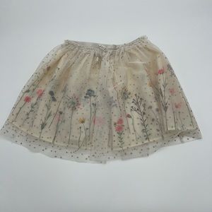 Charming Garden Party Tulle Skirt with Floral Embroidery by H&M